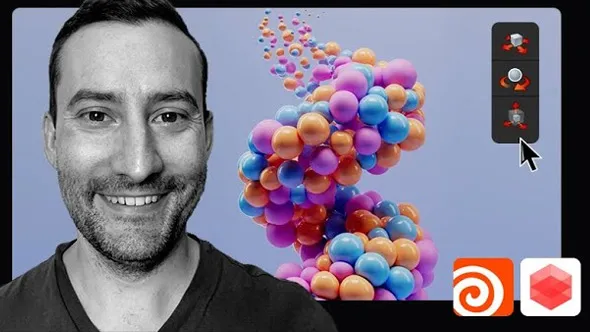 Houdini与Redshift软体循环特效动画技术视频教程 Looping softbodies in Houdini and Redshift