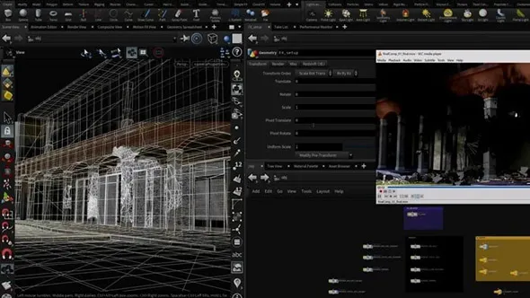 Houdini FX真实建筑爆炸特效实例制作视频教程 中文字幕