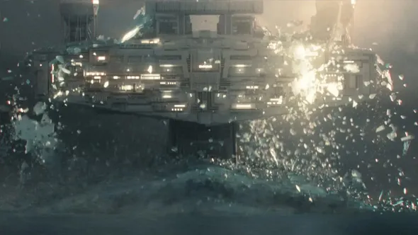 Houdini星球大战母舰破冰而出特效制作视频教程 Houdini Tutorial: Star Wars Inspired Ice Destruction