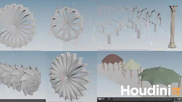 Houdini程序化建筑空间建模技术视频教程 中文字幕 Intro to Architectural Procedural Modeling in HoudiniFX