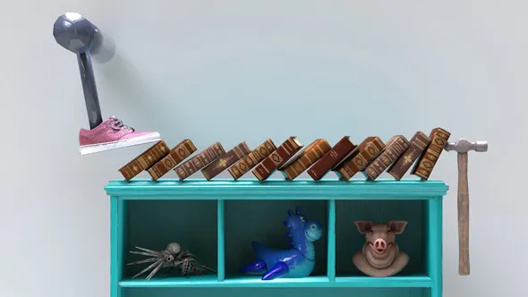 Houdini物理模拟环境RBD中约束条件技术训练视频教程 Houdini.School – HS-234 Mastering Constraints