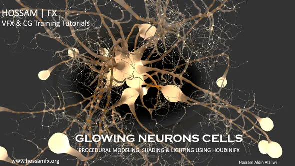 Houdini神经元细胞视觉特效制作视频教程 Procedural Modeling Shading Lighting in HoudiniFX Promo