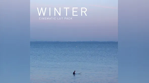 12种冷色调LUT调色营造冬季萧瑟冰冷凛冽色彩氛围CINEMATIC LUTS: WINTER