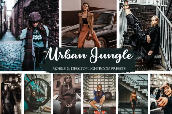 时尚人像旅拍城市扫街LR预设/APP预设 Urban Jungle Mobile & Desktop Presets