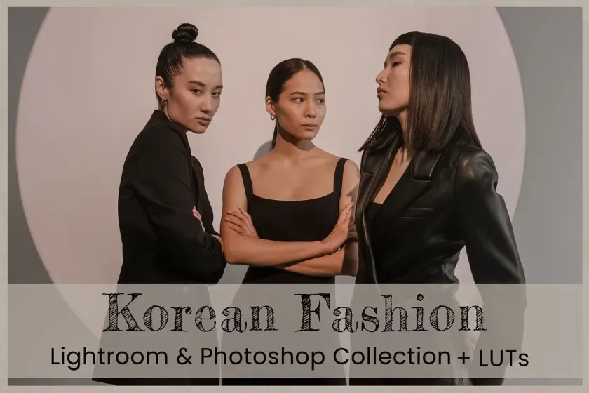 韩国时尚风后期调色Lightroom预设及LUT预设 Korean Fashion Lightroom Presets