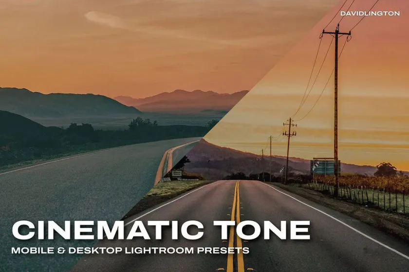 旅拍风光电影色调Lightroom预设和视频电影Vlog后期调色LUT预设 Cinematic Tone Lightroom Presets & LUTs