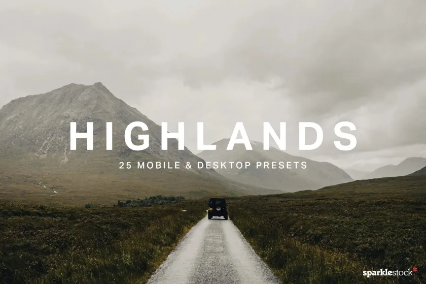 高原地区旅拍电影风光Lightroom预设及无人机视频调色LUT预设 25 Highlands Lightroom Presets and LUTs