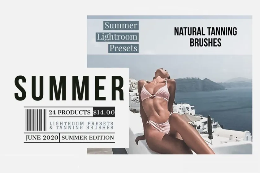 日光浴小麦色皮肤人像LR预设 Summer Tanning Lightroom Presets