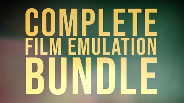 25种电影调色LUTs预设与30种漏光光效+3组胶片颗粒视频素材 Complete Film Emulation Bundle