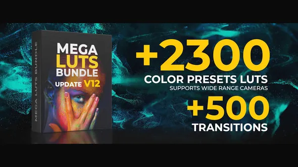 LUTs预设-1845+Mega LUTs色彩校正颜色分级调色预设cube文件下载 Mega LUTs and Transitions Bundle