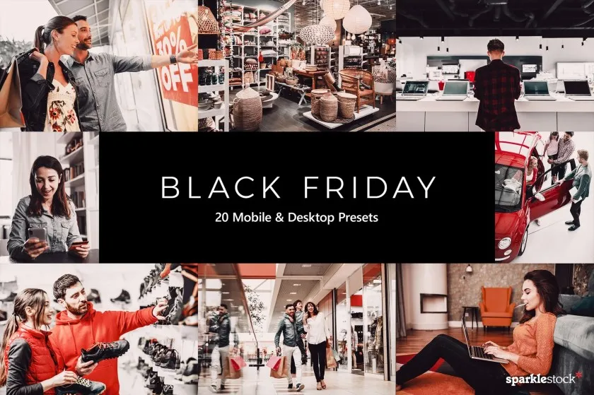 黑色星期五Lightroom预设及LUT预设 20 Black Friday Lightroom Presets & LUTs