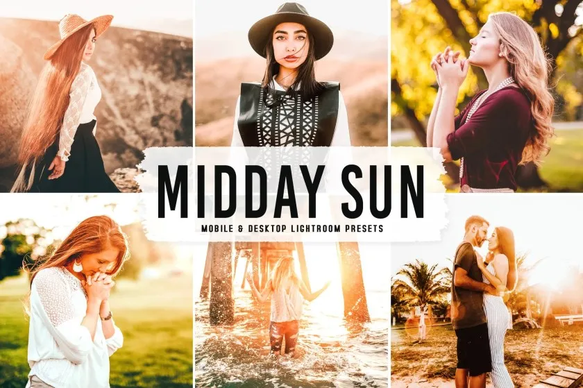 正午阳光人像摄影Lightroom预设及移动lr预设 Midday Sun Lightroom Presets