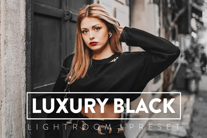 豪华黑暗情绪人像Lightroom预设与手机LR预设 Luxury Black Lightroom Presets