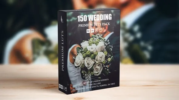 150多个专业电影婚礼LUT大片制作色彩校正CUBE文件下载 150 Professional Cinematic Wedding LUTs for Filmmakers