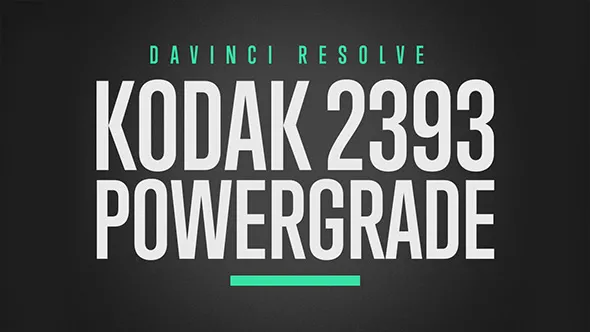 柯达2393电影胶片仿真调色节点达芬奇预设 Juan Melara – Kodak 2393 YRGB PowerGrade