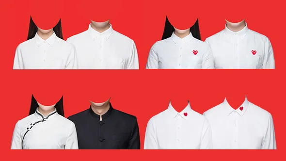 证件照服装素材-结婚照合影服装素材32款