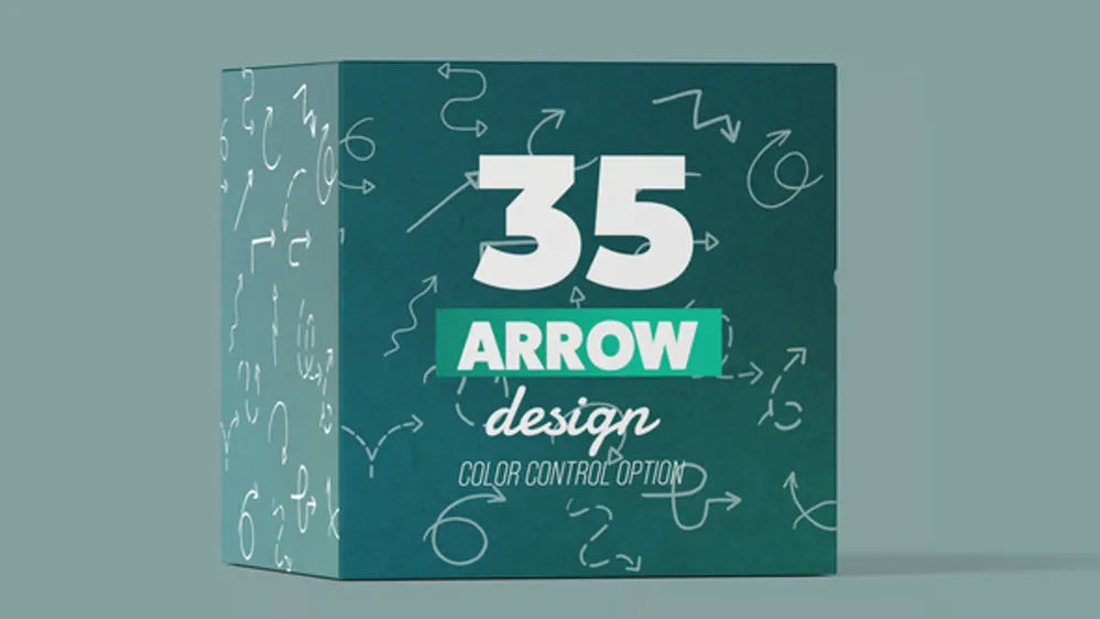35种不同线条箭头动画元素视频PR模板 Arrow Pack