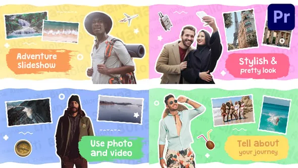 酷酷的冒险旅行宣传视频电视节目媒体频道幻灯片PR模板 Travel Opener | Premiere Pro