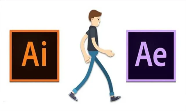 AE与AI角色绑定循环行走2D动画视频教程