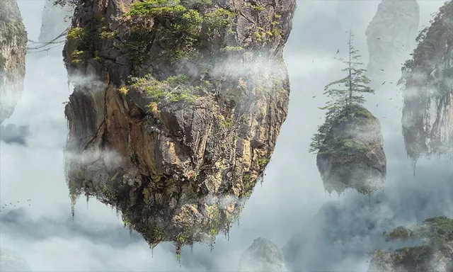 AE与PS悬浮巨石特效合成实例制作训练视频教程