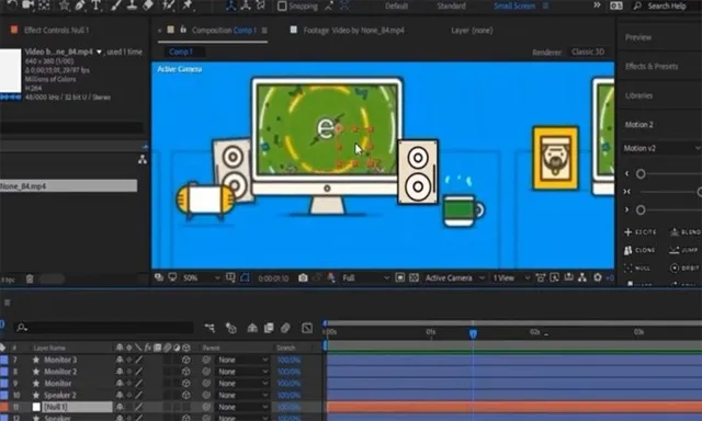 AE创建平面运动图形工作流程视频教程
