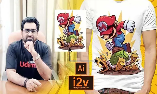 AI绘制矢量图形卡通徽标工作流程视频教程