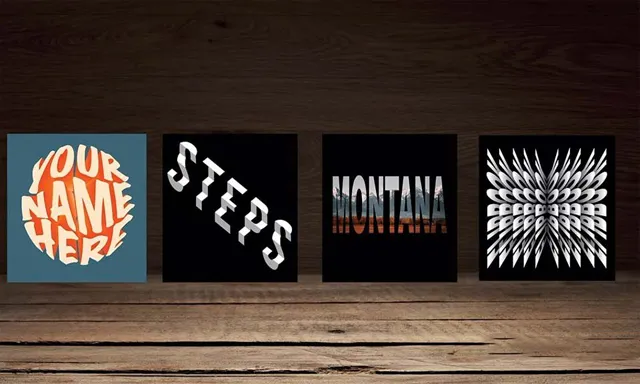 AI创建四种不同效果简单文字矢量文本工作流程视频教程