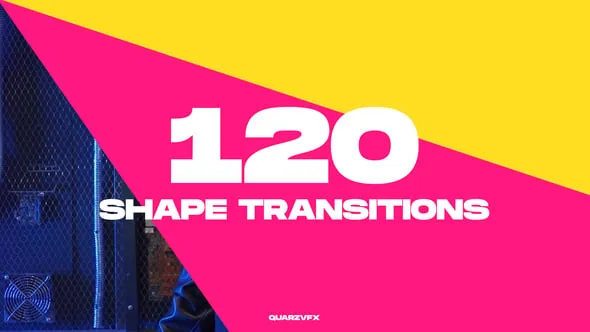 120 Shape Transitions实用图形形状视频转场AE/PR模板 120 Shape Transitions