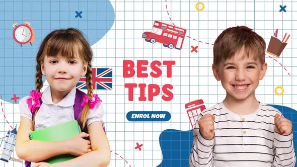 学习中心幼儿园小学生学校开学教育宣传视频动画PR模板下载 Learning Center | MOGRT