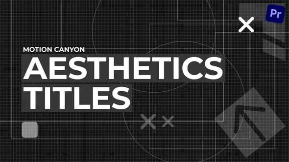 简约经典商务现代企业公司文本标题动画PR模板 Aesthetics Titles