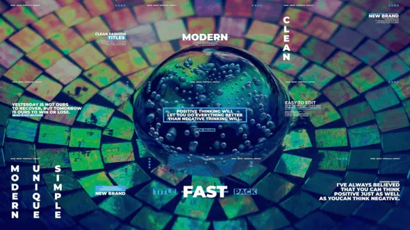 9个时尚优雅的动画标题非常适合时装秀广告采访活动视频演示PR模板