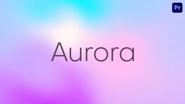 优雅唯美极光效果渐变动画背景PR模板下载 Gradient Animated Backgrounds