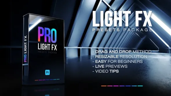 Light FX & Transitions 光效叠加特效与视频转场效果PR模板下载