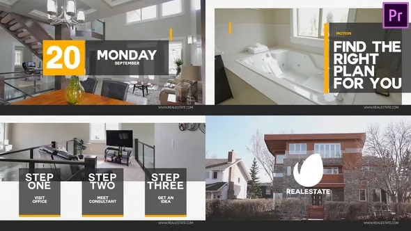 公司介绍大学校园房地产酒店环境展示宣传片Premiere模板下载 Real Estate Promo 3 Premiere Pro