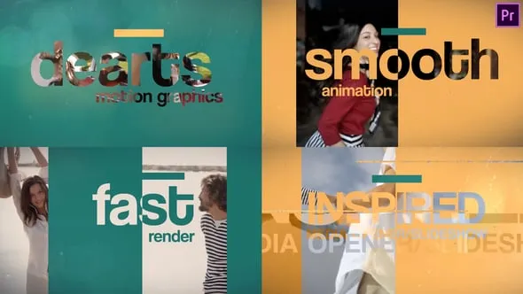 时尚媒体宣传介绍视频PR模板下载 Inspired Media Opener Premiere Pro