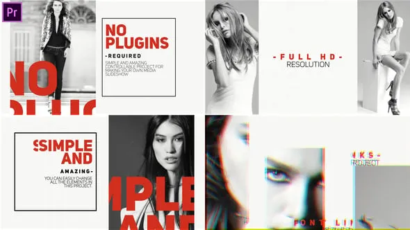 现代时尚走秀视频剪辑动感开场视频片头PR模板下载 Media Inspire Premiere Pro