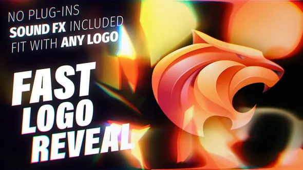 发光破碎片拼接LOGO动画视频片头PR模板下载 Shattered Fast Logo for Premiere Pro