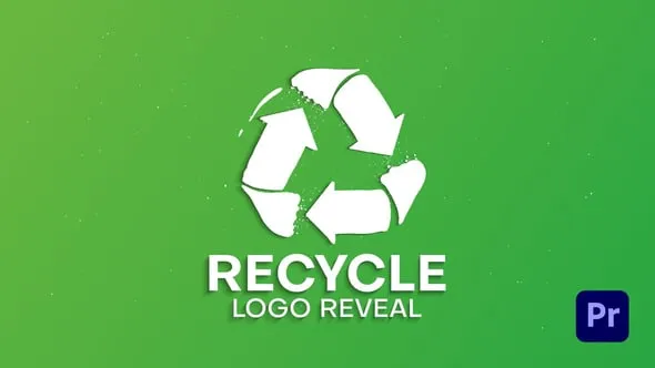 循环绿色生态可再生利用可持续发展宣传片头PR模板下载 Recycle Ecology Green Logo Reveal