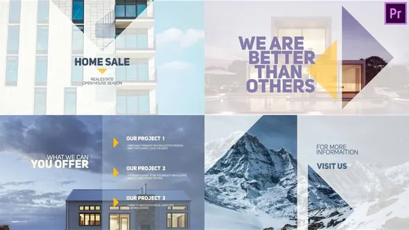 宣传房地厂公司或酒店商业幻灯片视频PR模板下载 Home sale Premiere Pro