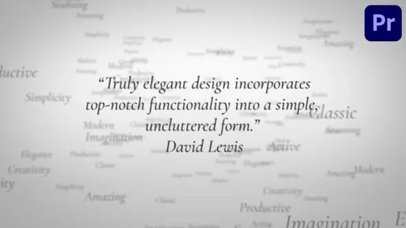 伟人名言浪漫介绍柔和漂亮的文本动画PR模板下载 Elegant Typography for Premiere Pro
