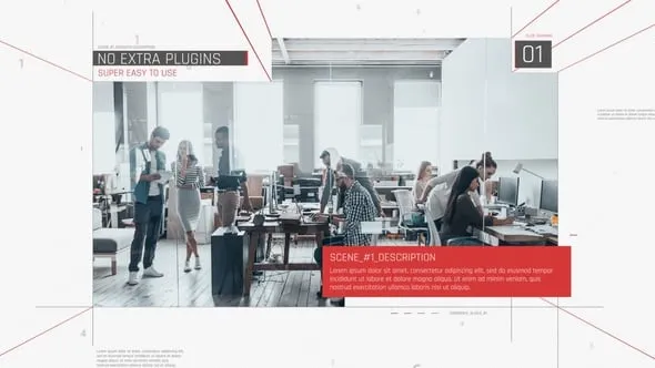 高科技企业宣传片时间线介绍公司业务视频动画AE模板下载 Technology Corporate