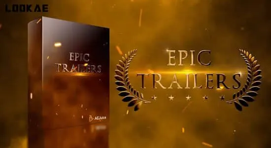 20组史诗预告片宣传片头电影片名标题动画视频AE与PR模下载 Epic Trailers