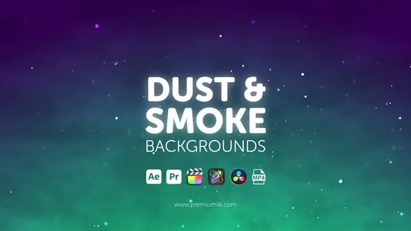 灰尘和烟雾背景动画AE与PR模板下载 Dust & Smoke Backgrounds