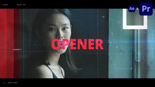视差动态开场白时尚宣传片城市介绍视频制作AE与PR模板 Dynamic Opener