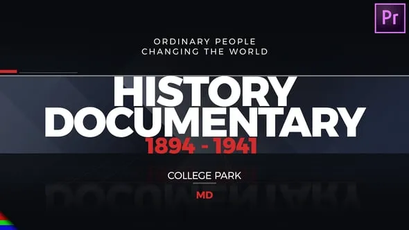 电视节目历史纪录片军事幻灯片史诗开场白PR模板下载 History Documentary