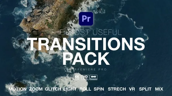300个实用转场过渡元素PR模板下载 The Most Useful Transitions Pack for Premiere Pro
