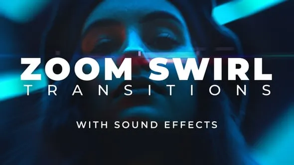8种不同风格50种高质量Zoom Swirl转场过渡带音效PR模板下载 Zoom Swirl Transitions Pack