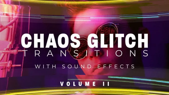 混乱故障特效转场20组预设PR模板下载 Chaos Glitch Transitions v2 Pack