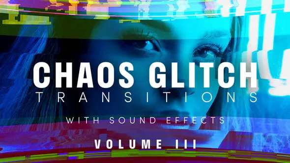 20种杂乱故障特效转场动画过渡PR模板下载 Chaos Glitch Transitions v3 Pack