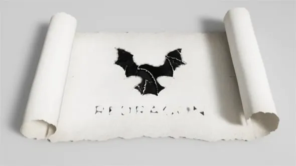 滚动羊皮纸滴墨LOGO卷轴标志动画PR模板下载 Scroll Parchment Logo Reveals